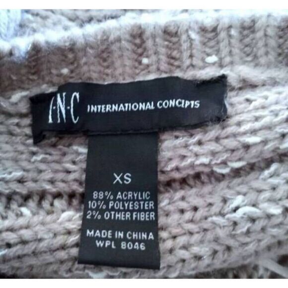 INC BEIGE SWEATER TUNIC/DRESS SZ.XS EUC. - Picture 7 of 8